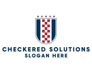 Checkered - Checkered Coat of Arms logo design
