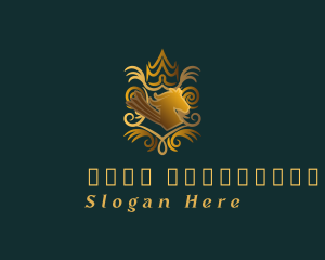 Heraldry - Royal Gold Pegasus logo design