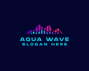 Digital Music Wave logo design