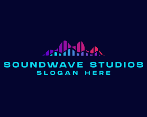 Recording - Digital Music Wave logo design