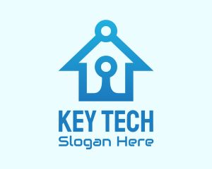 Blue Tech House logo design