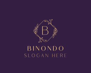 Luxury Floral Beauty Salon Logo