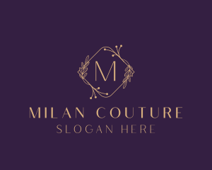 Luxury Floral Beauty Salon logo design