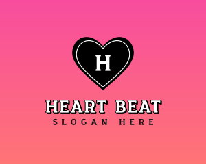 Heart Love Romance logo design