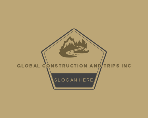 Highland - Pentagon Mountain Adventure logo design