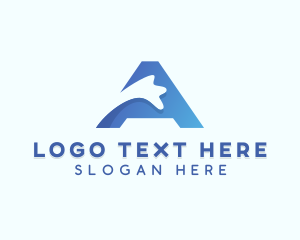 Clean - Water Splash Letter A logo design