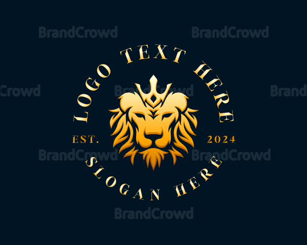 Lion Crown King Logo