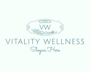 Nature Floral Wellness Spa logo design