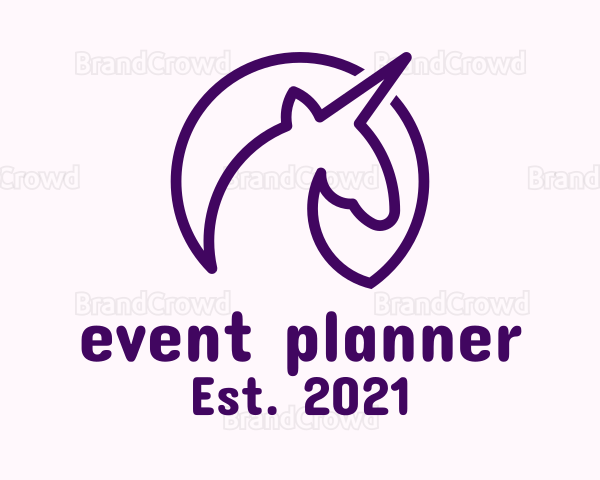 Minimalist Unicorn Avatar Logo