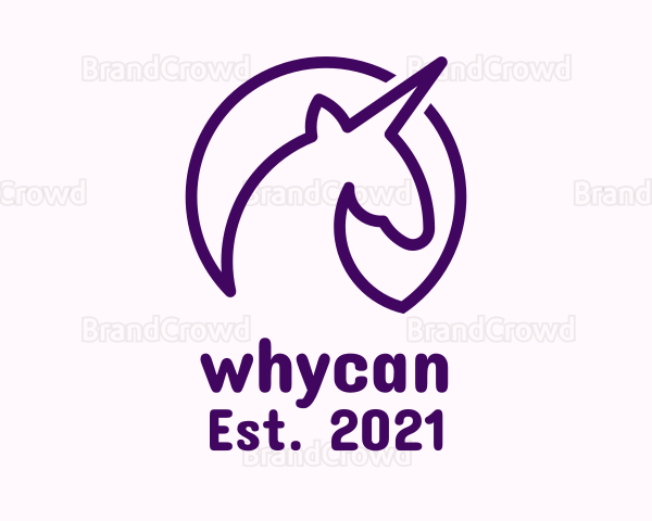 Minimalist Unicorn Avatar Logo