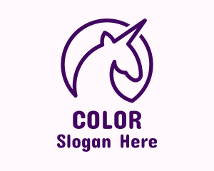 Minimalist Unicorn Avatar Logo