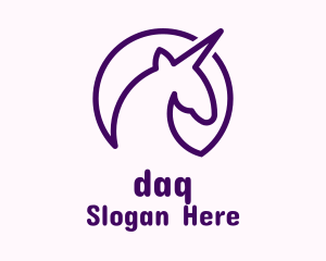 Minimalist Unicorn Avatar Logo