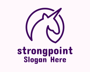 Minimalist Unicorn Avatar Logo