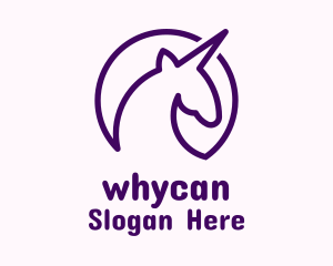 Minimalist Unicorn Avatar Logo