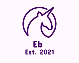 Mythical - Minimalist Unicorn Avatar logo design