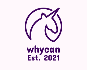 Mythic - Minimalist Unicorn Avatar logo design