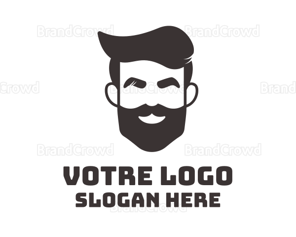 Beard Man Salon Logo