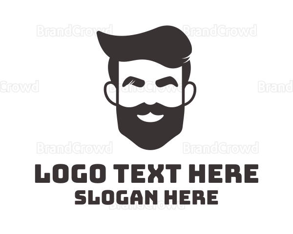 Beard Man Salon Logo