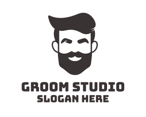 Groom - Beard Man Salon logo design