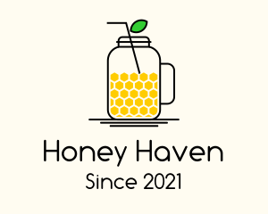 Natural Honey Drink  logo design