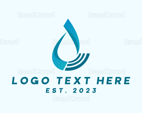 Water Fluid Droplet Logo