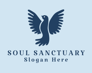 Spirituality - Dove Avian Bird Christianity logo design