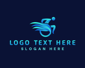 Patient - Wheelchair Wing Therapy logo design