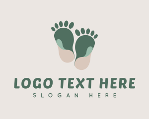 Podiatry - Earthy Foot Massage logo design