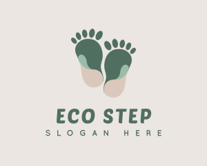 Footprint - Earthy Foot Massage logo design