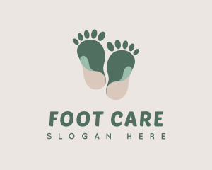 Podiatrist - Earthy Foot Massage logo design