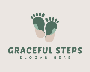 Earthy Foot Massage logo design