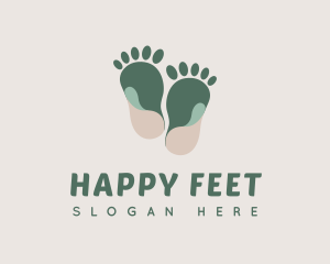 Foot - Earthy Foot Massage logo design