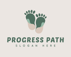 Earthy Foot Massage logo design