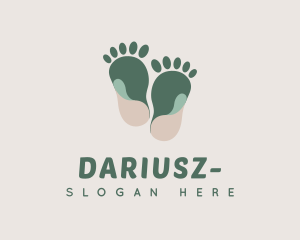 Podiatrist - Earthy Foot Massage logo design
