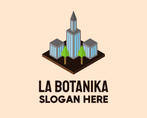 Isometric Cityscape Building Logo