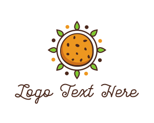 Dessert Bar - Vegan Sun Cookie logo design