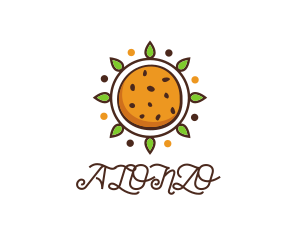 Vegan Sun Cookie logo design