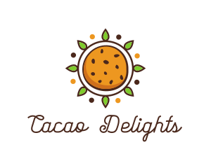 Vegan Sun Cookie logo design