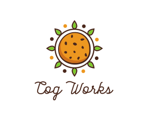 Vegan Sun Cookie logo design