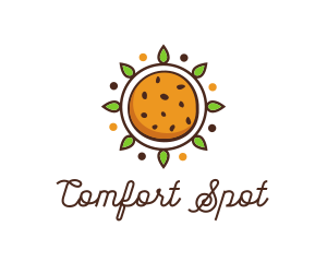 Vegan Sun Cookie logo design