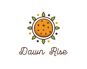 Vegan Sun Cookie logo design