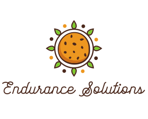 Vegan Sun Cookie logo design