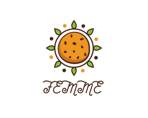 Vegan Sun Cookie logo design