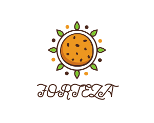 Vegan Sun Cookie logo design