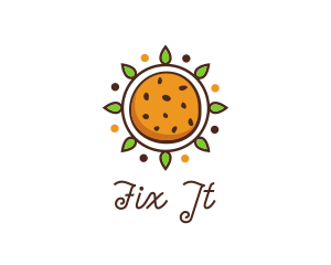 Vegan Sun Cookie logo design