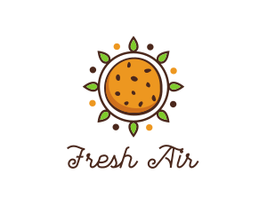 Vegan Sun Cookie logo design