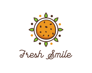 Vegan Sun Cookie logo design