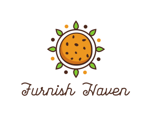 Vegan Sun Cookie logo design