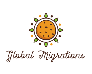 Vegan Sun Cookie logo design