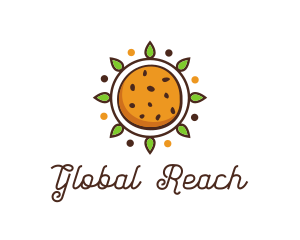 Vegan Sun Cookie logo design